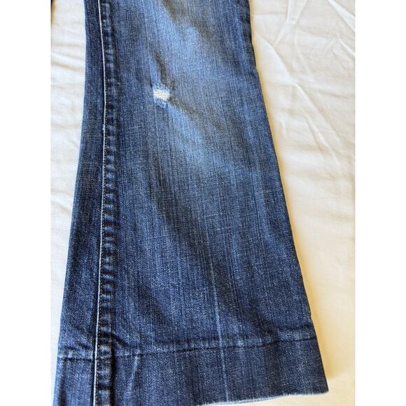 Citizens Of Humanity Y2K Size 25 Dunaway Low Rise Full Leg Crop Jeans Flare Leg - Picture 2 of 10